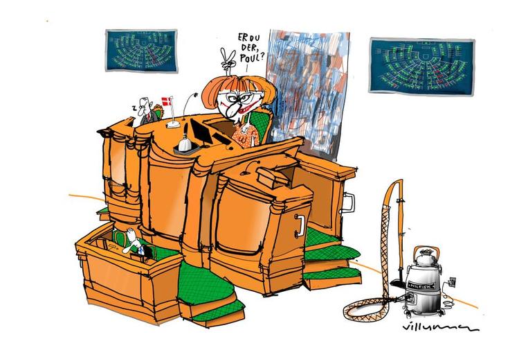 Tegning. Jørn Villumsen 