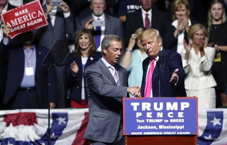 Visit. Den afgående leder for det britiske højrefløjsparti Ukip; Nigel Farage, var blandt talerne i Mississippi i nat. 