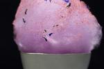 Candyfloss. Is med rapsolie gemt under viol-candyfloss. 
