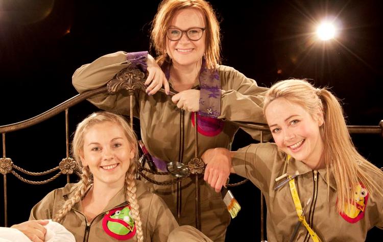 Monster Busterne Mille Gori, Silja Okking, Jacinta Madsen. 