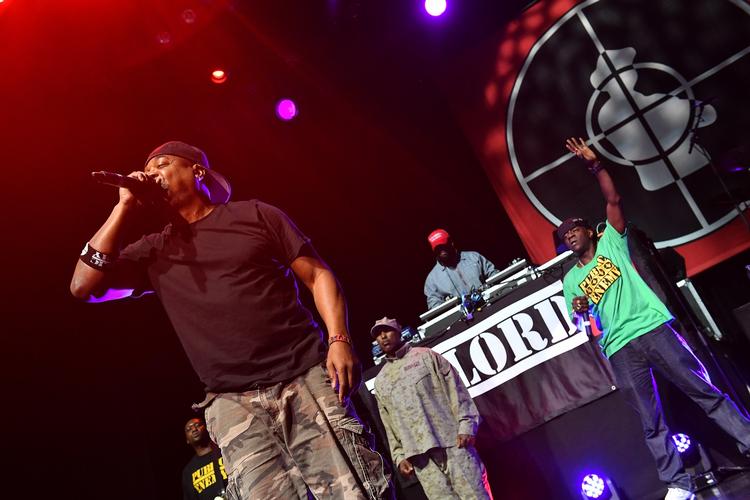 SAMMENSURIUM. Den nyformede gruppe består af medlemmer fra Rage Against the Machine, Public Enemy og Cypress Hill. Her ses Chuck D under en koncert med Public Enemy. 