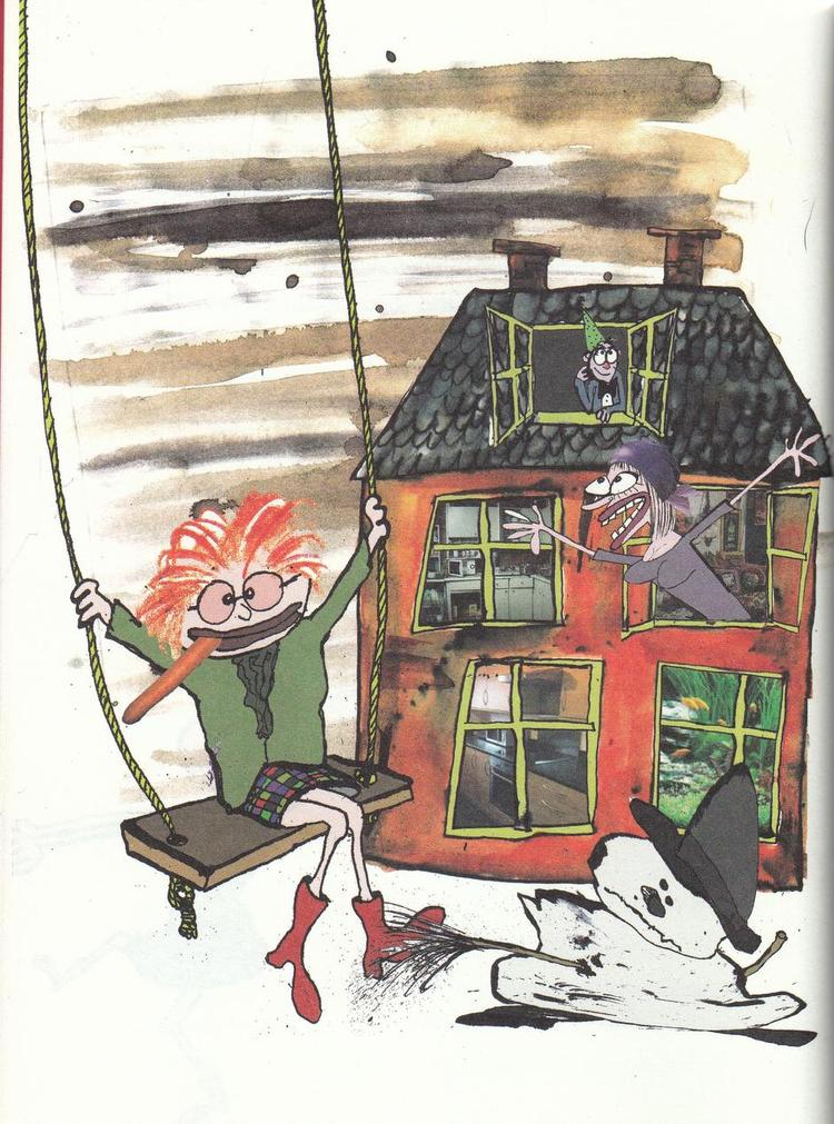 Genistreger. Sille får liv og kulør i Jenz Koudahls streg. Illustration fra bogen. 