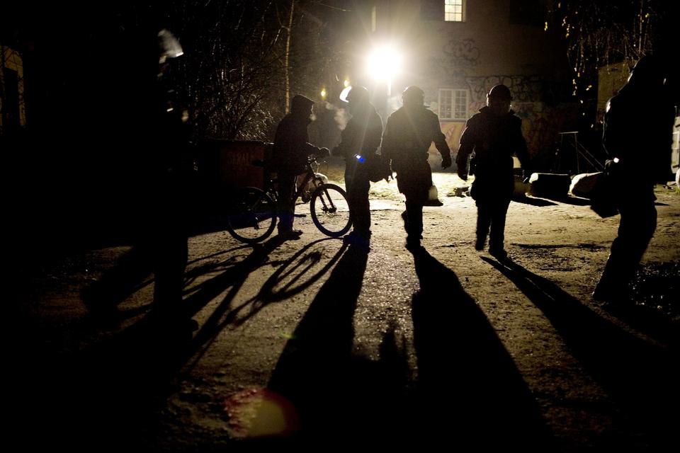 Politiet patruljerede på Fristaden som konsekvens af den ballade, der var i området under COP15 topmødet. 