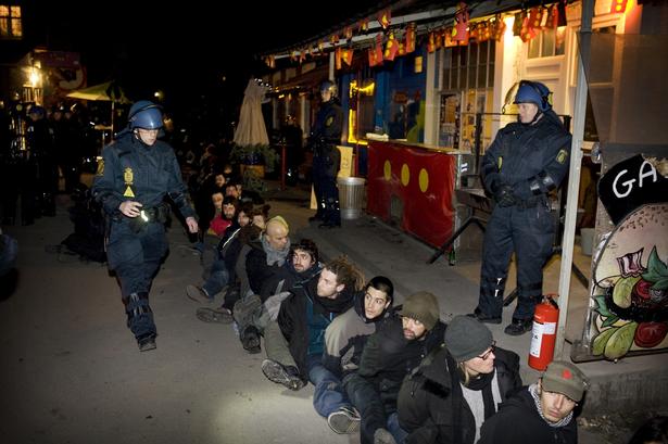 Under klimatopmødet COP15 var Christiania rammen om ballade mellem politi og aktivister. Omkring 200 blev anholdt og mange blev sat i 'futtog' på Pusher Street. 