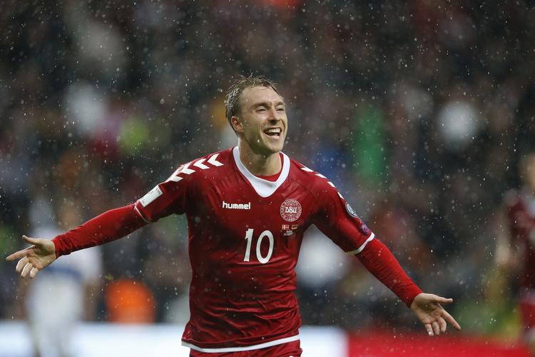KASSE. Christian Eriksen har scoret et pragtmål i Parken mod Armenien. 