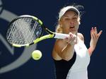 BANG. Lidt overrraskende kom der mange gode offensive slag fra Caroline Wozniackis forhånd i opgøret mod Madison Keys. 