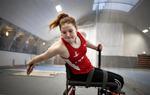 Kamp. Frida Jersø har med imponerende viljestyrke kæmpet sig op i den internationale atletikelite. Nu gælder det de paralympiske lege i Brasilien. Arkifoto: Peter Klint 