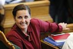forhandlingsklar. SF's formand, Pia Olsen Dyhr; er klar med partiets krav, før hun forhandler 2025-plan med finansminster Claus Hjort Frederiksen (V) 