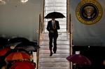 Aflysning. Barack Obama ankommer til Laos tidligere mandag. Det planlagte besøg i Phillipinerne er til gengæld blevet aflyst på grund af grove udtalelser fra landets præsident, Rodrigo Duterte. 