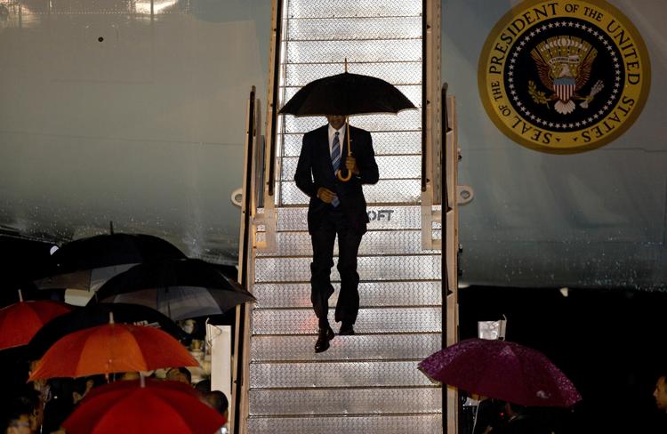 Aflysning. Barack Obama ankommer til Laos tidligere mandag. Det planlagte besøg i Phillipinerne er til gengæld blevet aflyst på grund af grove udtalelser fra landets præsident, Rodrigo Duterte. 
