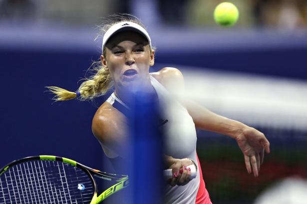 Caroline Wozniacki under kampen. 