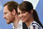 Stjernepar. Michael Fassbender og Alicia Vikander på den røde løber i Venedig. 