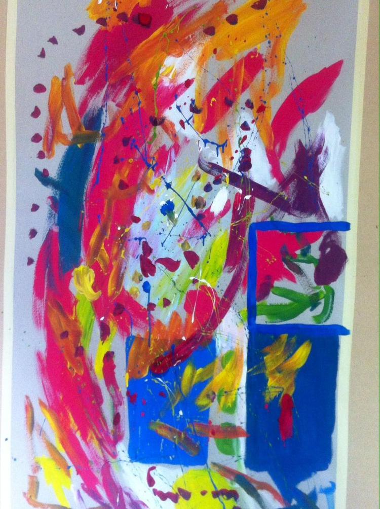 Afsæt. I Sdr. Omme udtrykker de indsatte sig gennem maleri og skulptur, og efter de kreative øvelser skal de reflektere over og sætte ord på, hvad de har tænkt, valgt og villet. 