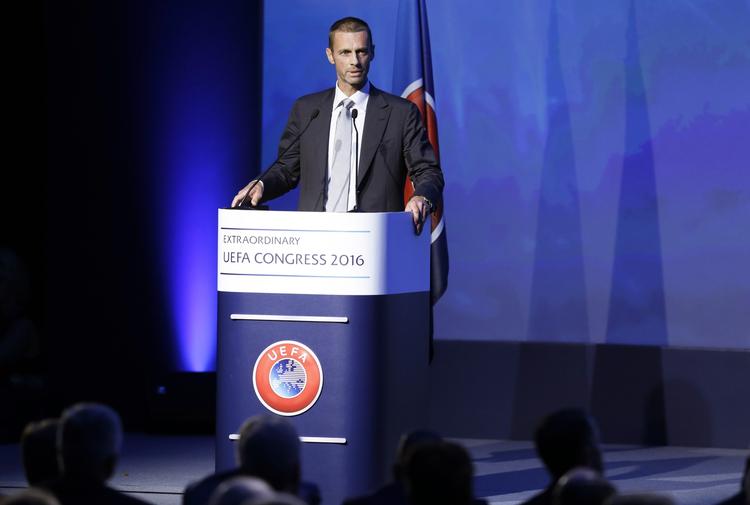 VALG. Slovenske Aleksander Cerferin bliver ny Uefa-præsident med et overvældende flertal bag sig. 