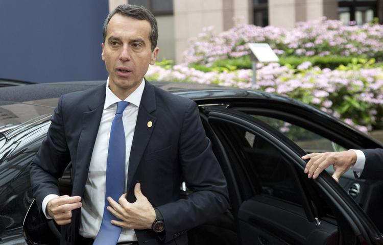 migrationssnak. Den danske statsminister er torsdag i Wien for at drøfte blandt andet migration i EU med Østrigs kansler, Christian Kern 