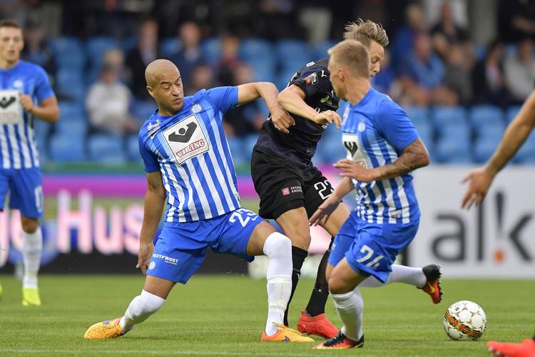 Mål. Andreas Nordvik scorede for Esbjerg i 1. halvleg. 