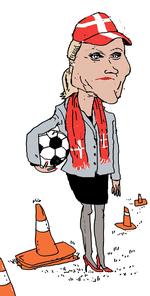 Projekt. Tidligere statsminister Helle Thorning- Schmidt skal få flere unge piger til at spille fodbold. 