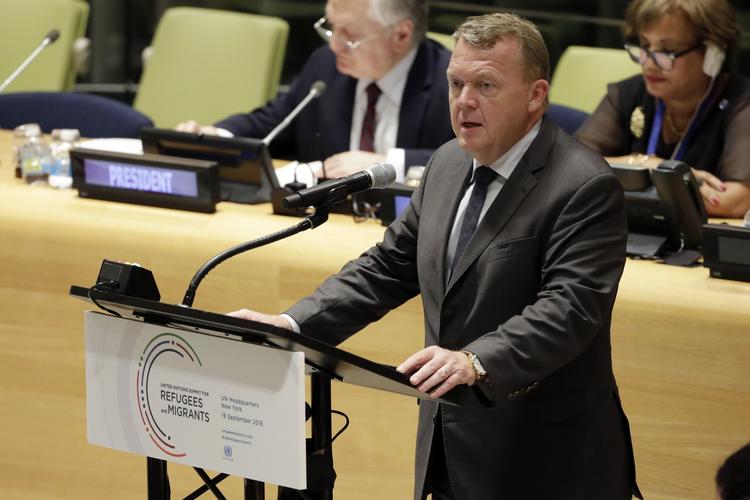 Topmøde. Statsminister Lars Løkke Rasmussen havde nye penge med i kufferten, da han mandag talte til FN's flygtningetopmøde i New York 