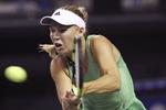 SEJR. Caroline Wozniacki viste tirsdag godt spil i Tokyo - ligesom ved US Open. 