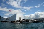 MINDE. Fra denne bygning kan man i dag se ned til vraget af 'USS Arizona'. 