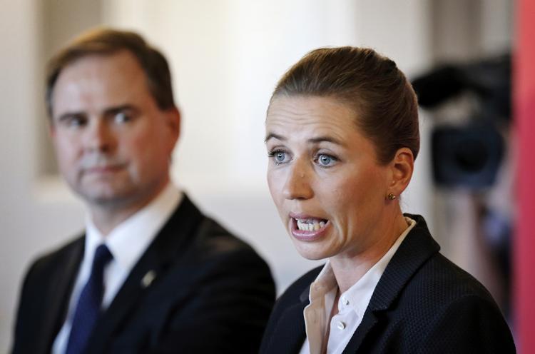 udspil. Mette Frederiksen og Nicolai Wammen ved dagens pressemøde, hvor Socialdemokraterne fremlagde sit udspil til 2025-forhandlingerne. 