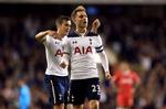 TRÆFSIKKER. Christian Eriksen jubler efter et af sine mål mod Gillingham onsdag aften i London. 