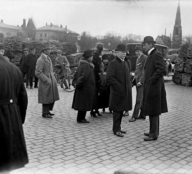 Royalt. H.N. Andersen og kong Christian X på Nordre Tolbod i 1917. 