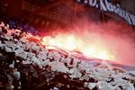 Selvfølgelig. Brøndby og FCK må til lommerne efter romerlys fra begge klubbers fans i slutningen af august. Billedt stammer fra et derby i foråret. 
