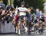 TRIUMF. Peter Sagan har vundet mange løb i år - her i Qebec - og det har bragt ham frem til førstepladsen på ranglisten. Der bliver han året ud. 