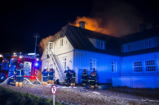 Svinkløv badehotel brændt ned