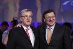 Presset. Den nuværende kommissionsformand Jean-Claude Juncker (t.v.) reagede i første omgang ikke på sin forgængers, ansættelse i Goldman Sachs. Nu er han blevet presset til at lave en etisk undersøgelse. 