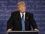 Boomerang. Donald Trump roste sig selv for sit temperament. Så grinede publikum. 