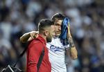 Pause. Federico Santander brækkede kindbenet i Champions League-kampen mod Club Brugge. 