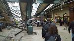 Train Hits Station