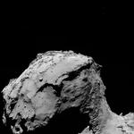 Rosetta i frit fald: Lidt mere end 15 kilometer fra kometen 67 P. Foto: ESA. 