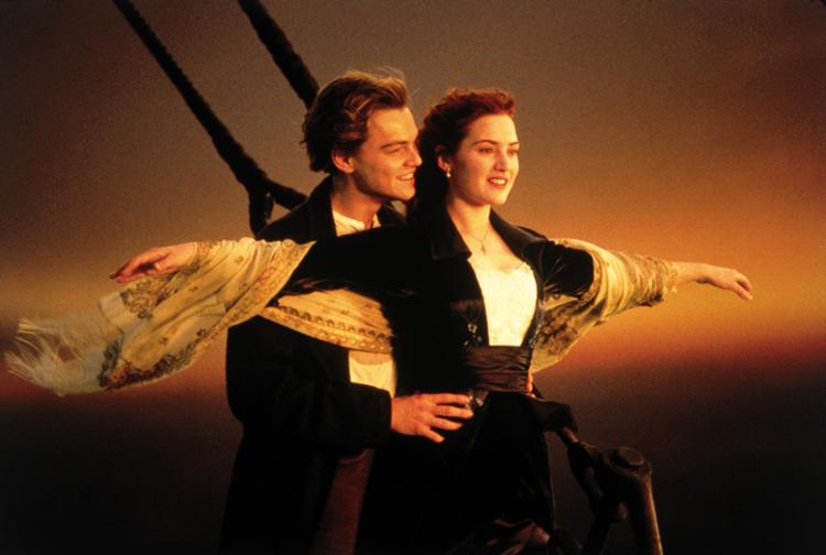 ROMANTIK. Giganthittet 'Titanic' fra 1997 har en af de mest populære fiktive romancer, nemlig den mellem overklassepigen Rose og den kække Jack. 