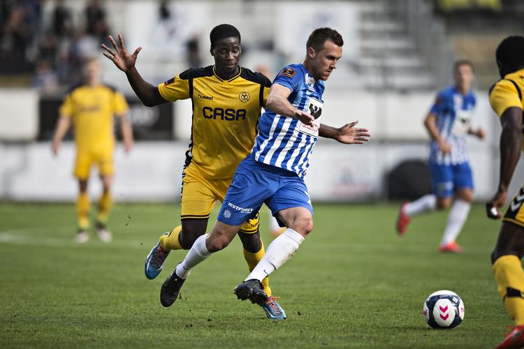 Nederlag. Esbjerg og Brent McGrath havde svært ved at skabe målchancer. 