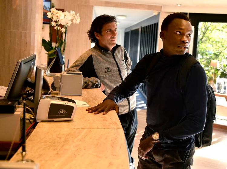 KLAR. Barcelona-betvingeren Pione Sisto (th.) kom som en af de sidste og meldte sig klar til tjeneste hos Åge Hareide. Hans rolle kan blive som indskifter i kampen mod Polen. 