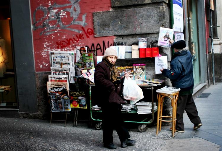 Napoli. Elena Ferrante står bag de såkaldte Napoli-romaner, som bl.a. beskriver opvæksten i et napolitansk arbejderkvarter. Arkivfoto: Carsten Ingemann 