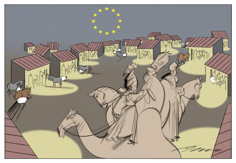 Unionen. Tegning: Per Marquard Otzen (arkiv) 