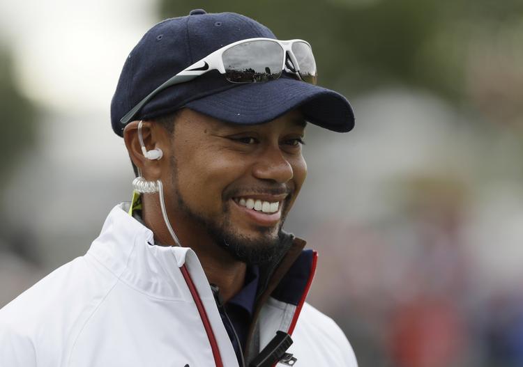 Plaget. Tiger Woods var en del af det amerikanske rådgiverteam under amerikanernes succesrige Ryder Cup mod Europa for et par uger siden. 