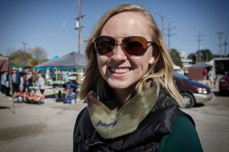 undgår trump. Bailey Bolwerk regner sig selv som republikaner, men i år stemmer hun på Hillary Clinton. Foto: Johannes Skov Andersen 