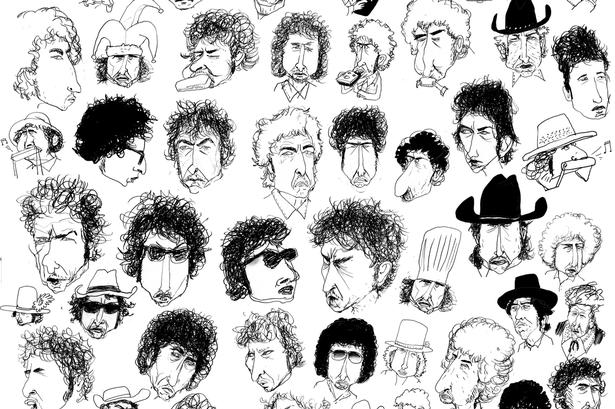 Dylan med Dylan på i forbindelse med sangerens 75-års fødselsdag. 