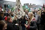 Demonstrationer mod nedskæringer på uddannelse