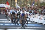 Verdensmester. Peter Sagan var hurtigst i spurten og genvandt sin titel. 