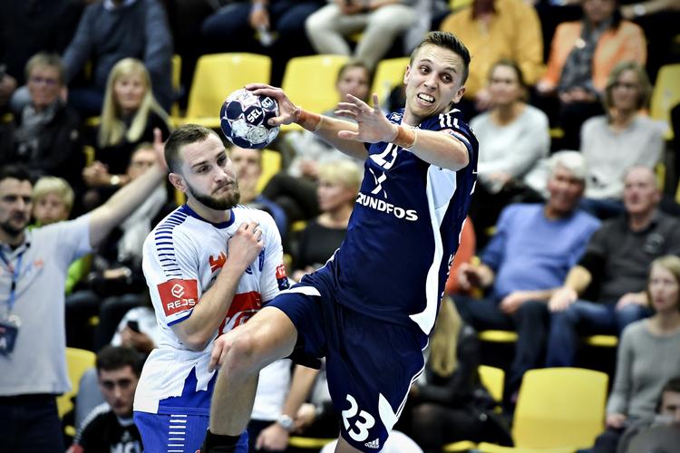 Mål. Stefan Hundstrup scorer for BSV i sejren over Wisla Plock. 