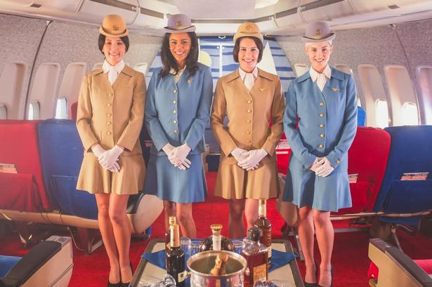 Siltrene Pan Am-uniformer. Flyselskabet var trendsættende i 1960'erne og 1970'erne. 