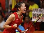 Brølstærk. Carolina Marin kan - som resten af verdenseliten - være en intimiderende modstander for et dansk talent, men mødet med hende vil alligevel være lærerigt. 