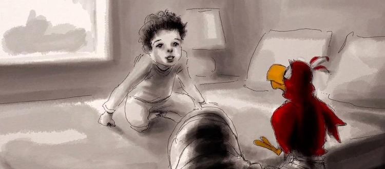 Owen. ’Life, Animated’ veksler mellem interviews, Disney-klip og animerede sekvenser, som her på fotoet. 