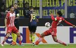 KASSE. Antonio Candreva banker bolden i mål med en superafslutning for Inter mod Southampton. 